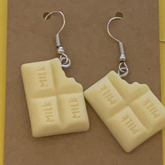 Chocolate Bar Earring. Food Earring, Valentine Earrings, Easter Earring - Picture 6 of 9